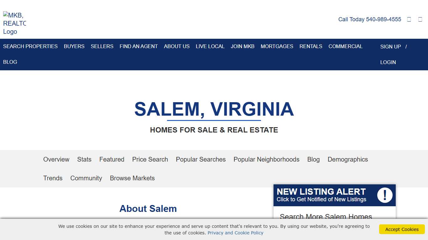 Salem Realtors Homes for Sale in Salem, VA - MKB, REALTORS