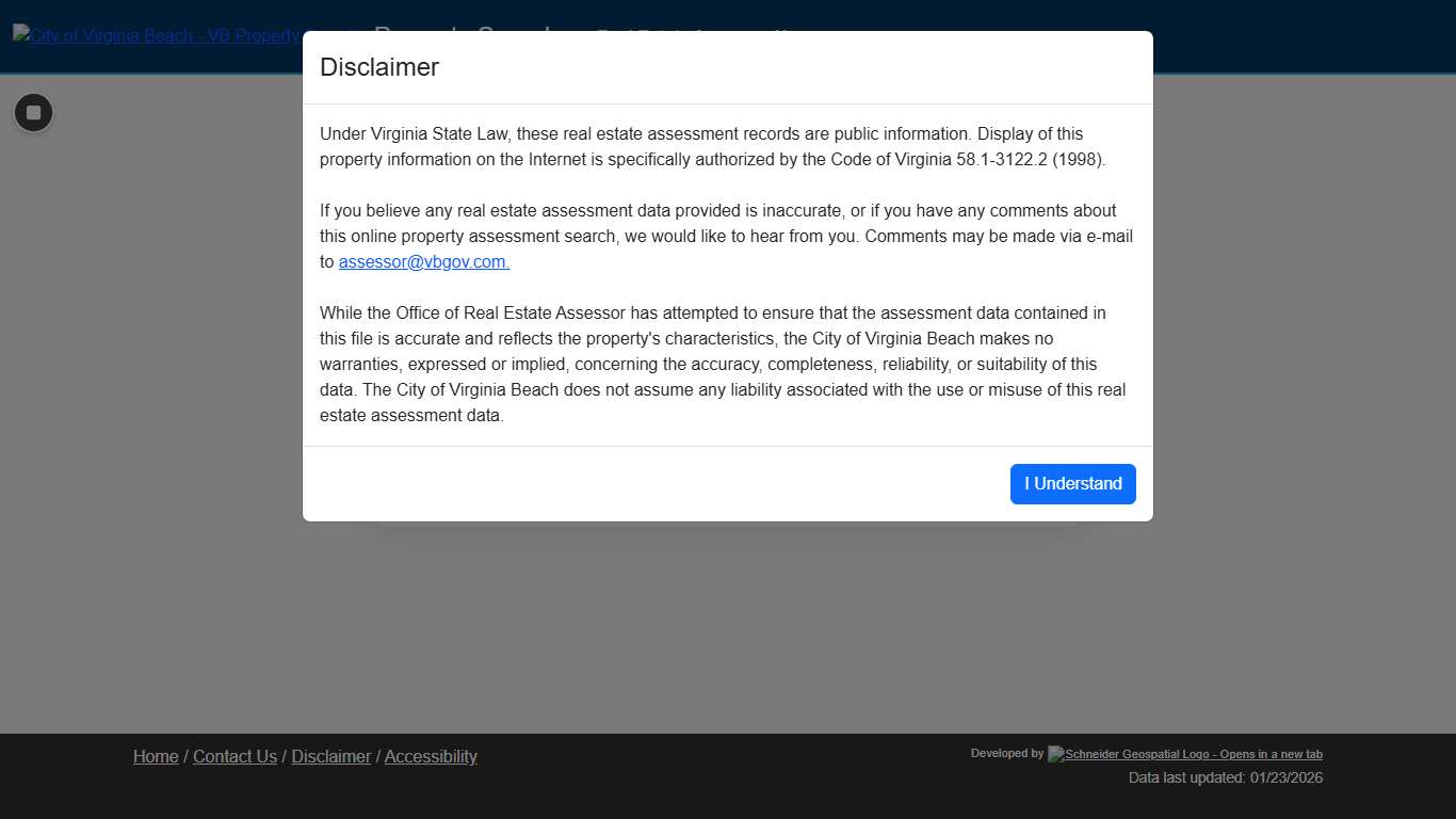 City of Virginia Beach - VB Property Search